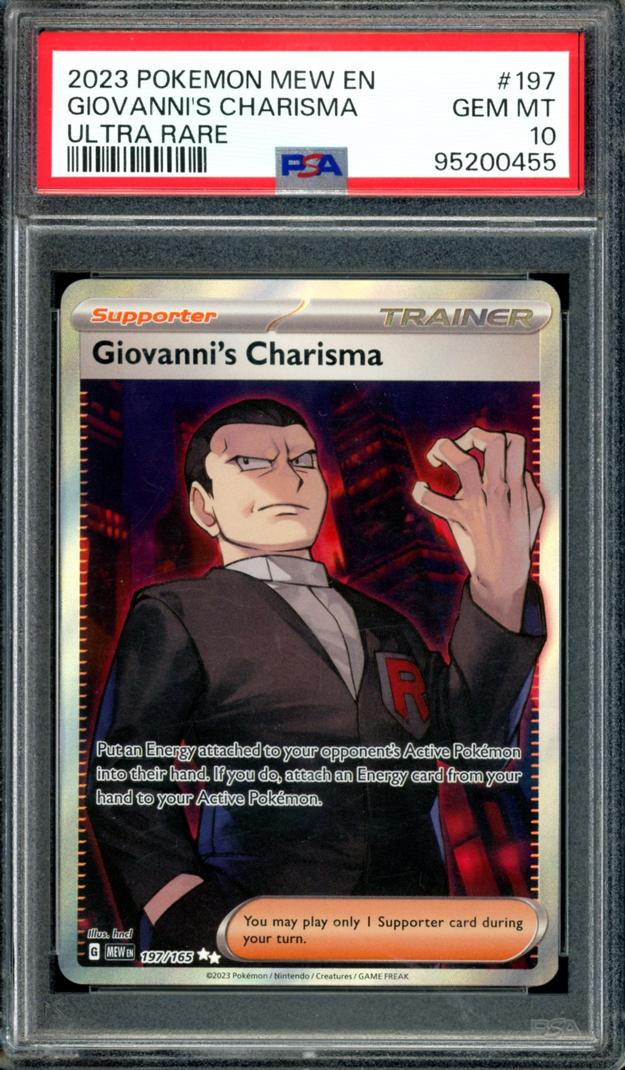 PSA 10 Giovanni's Charisma (197/165) [151]