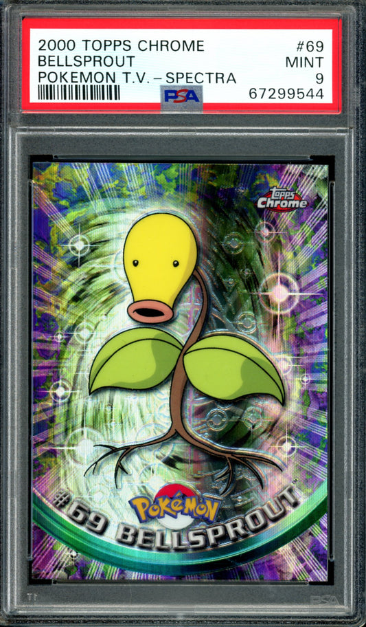 PSA 9 Bellsprout Spectra (69) [Topps Chrome Series 1]