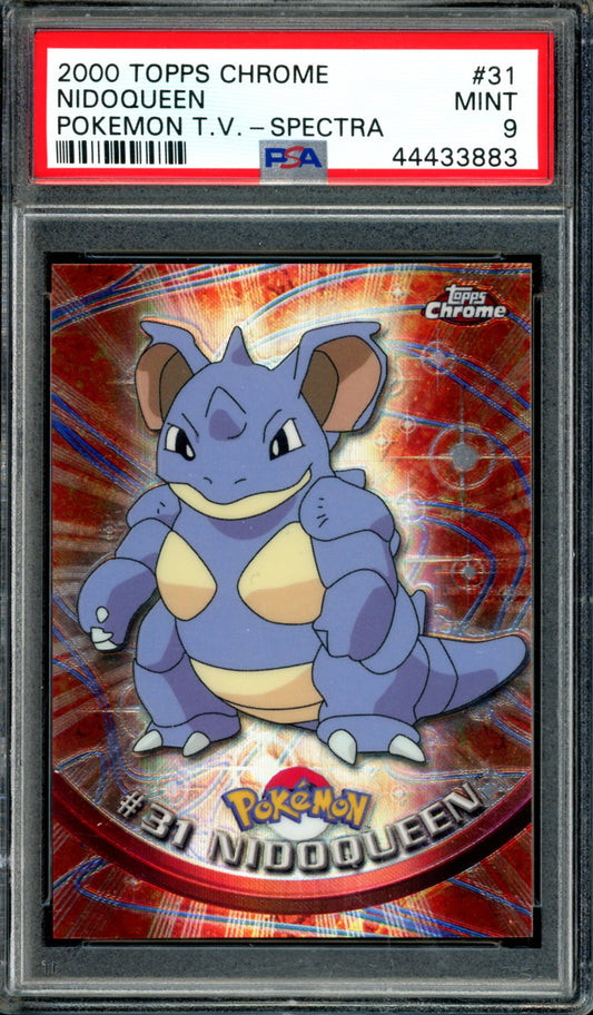 PSA 9 Nidoqueen Spectra (31) [Topps Chrome Series 1]