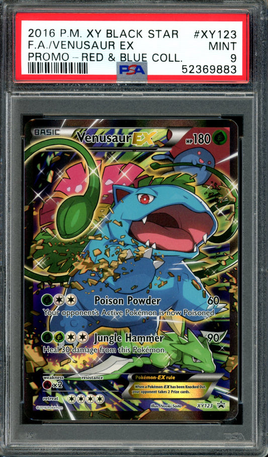 PSA 9 Venusaur EX (XY123) [Black Star Promo]