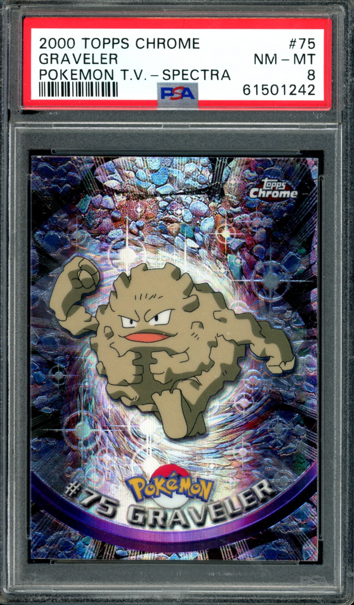 PSA 8 Graveler Spectra (75) [Topps Chrome Series 1]