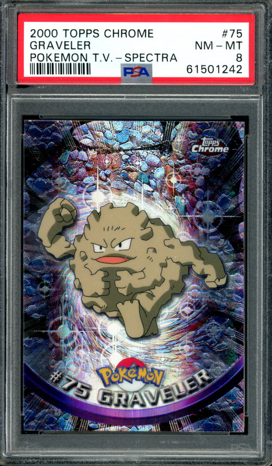 PSA 8 Graveler Spectra (75) [Topps Chrome Series 1]