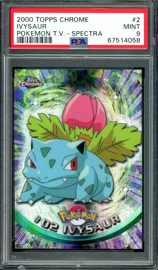 PSA 9 Ivysaur Spectra (2) [Topps Chrome Series 1]