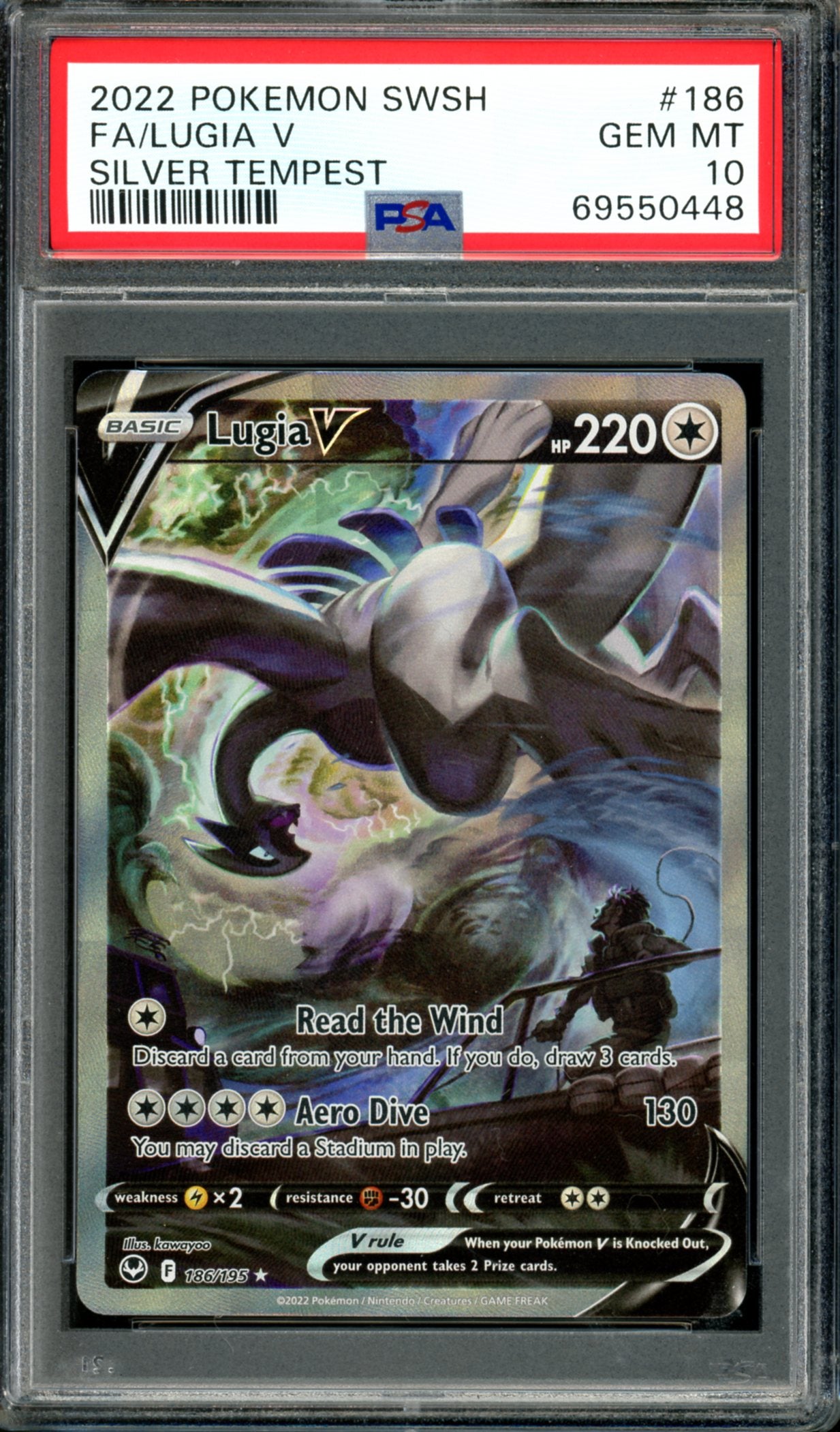 PSA 10 Lugia V (186/195) [Silver Tempest]