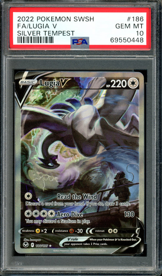 PSA 10 Lugia V (186/195) [Silver Tempest]