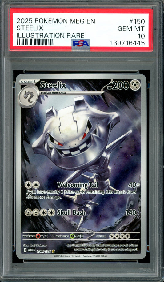 PSA 10 Steelix (150/132) [Mega Evolution)