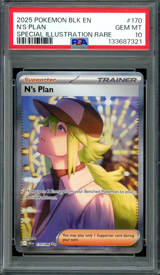 PSA 10 N's Plan (170/086) [Black Bolt]