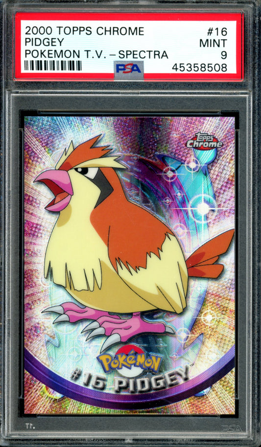 PSA 9 Pidgey Spectra (16) [Topps Chrome Series 1]