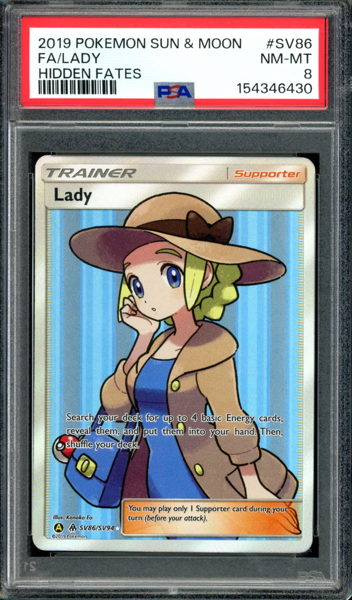 PSA 8 Lady (SV86/SV94) [Hidden Fates]