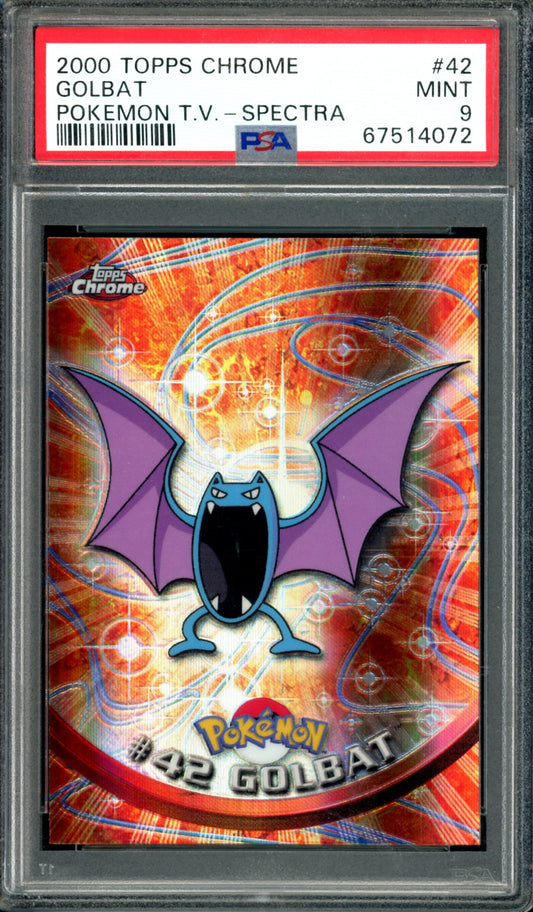 PSA 9 Golbat Spectra (42) [Topps Chrome Series 1]