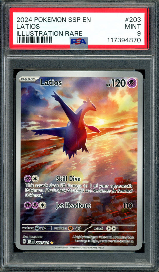 PSA 9 Latios (203/191) [Surging Sparks]