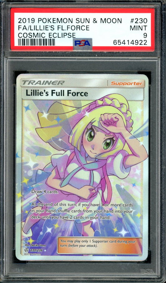 PSA 9 Lillie's Full Force (230/236) [Cosmic Eclipse]