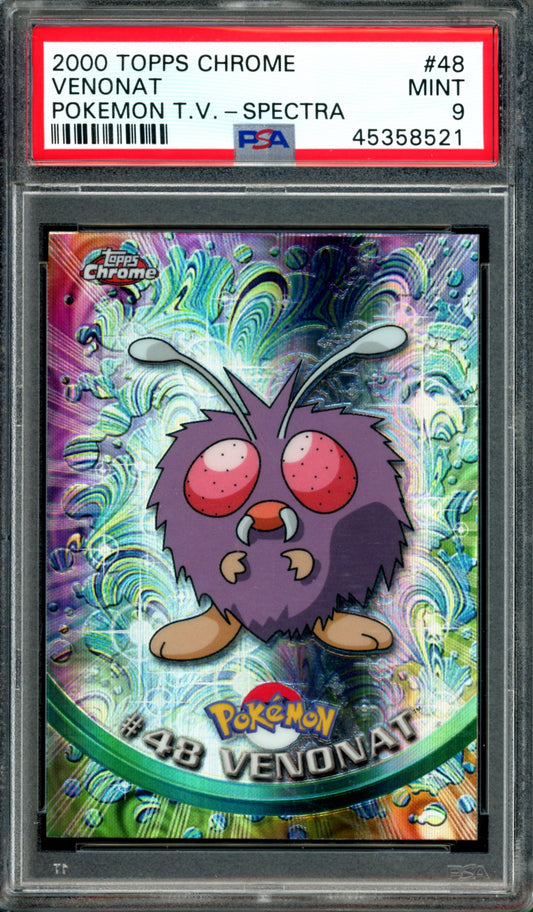 PSA 9 Venonat Spectra (48) [Topps Chrome Series 1]