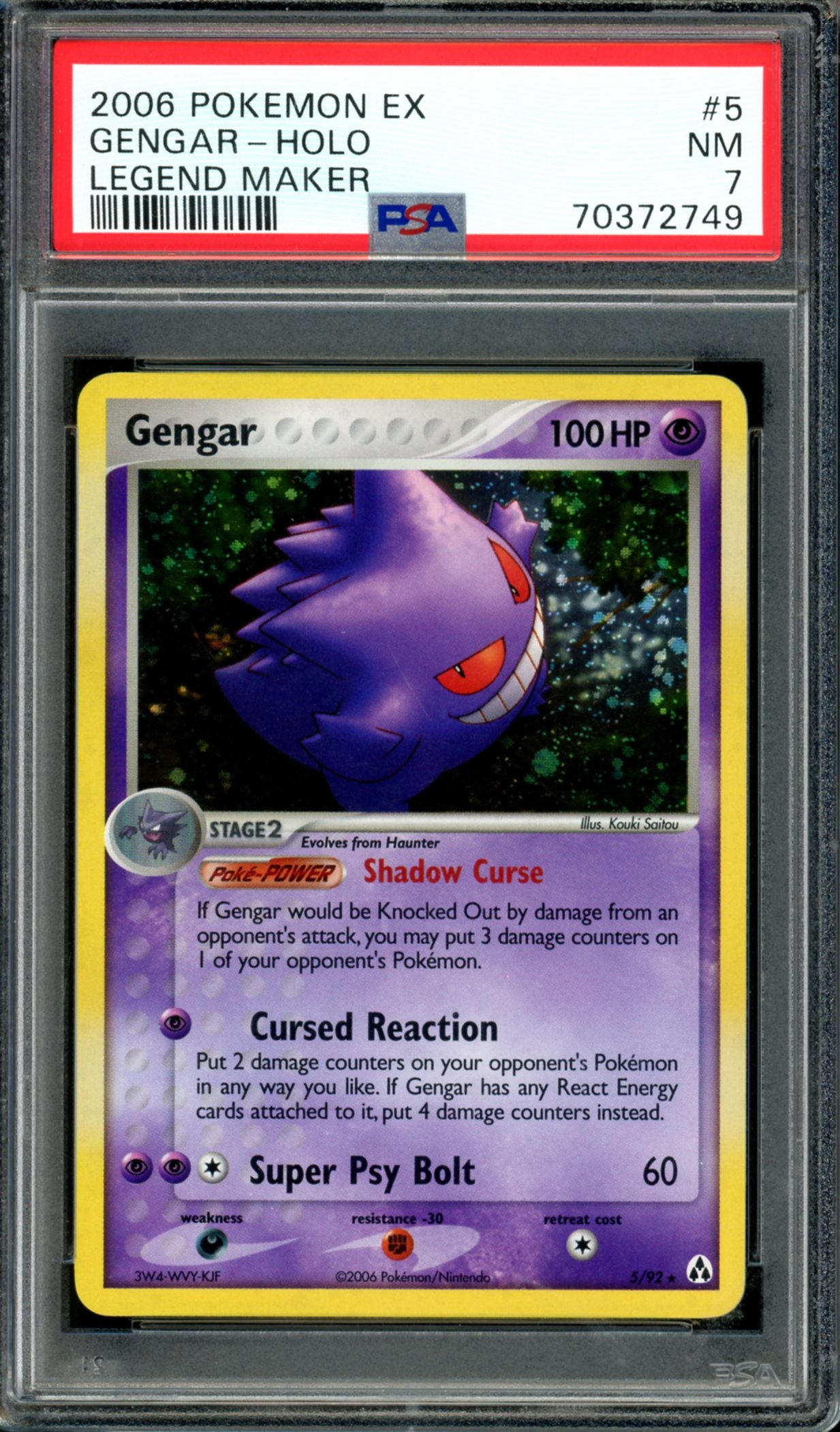 PSA 7 Genegar (5/92) [Legend Maker]