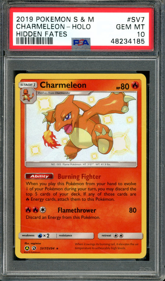 PSA 10 Charmeleon (SV7/SV94) [Hidden Fates]