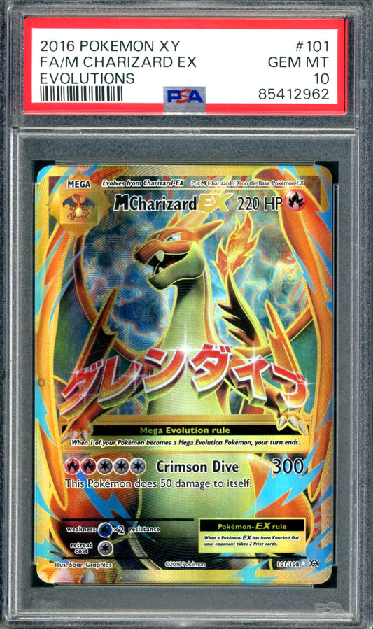 PSA 10 M Charizard EX (101/108) [Evolutions]
