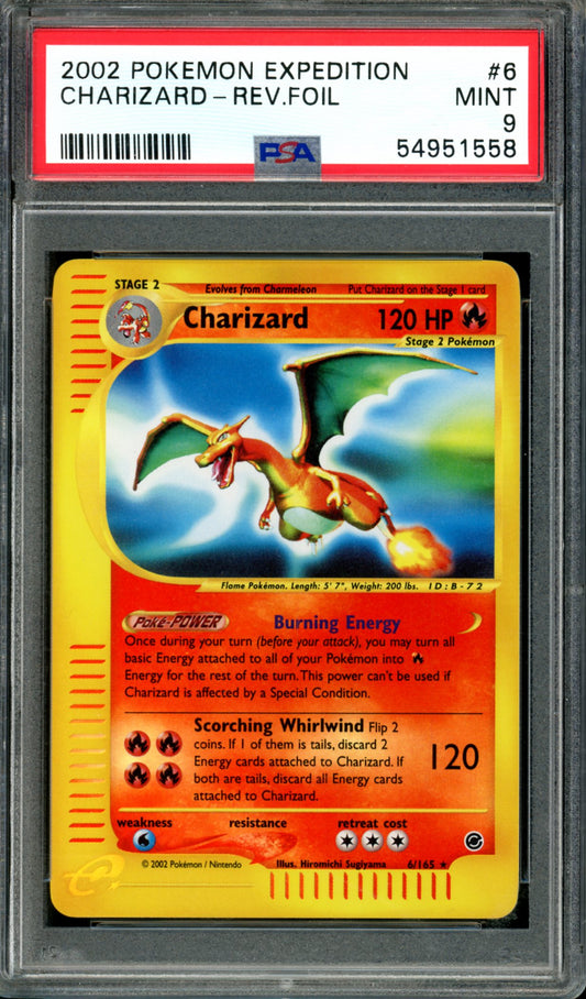 PSA 9 Charizard (6/165) [Expedition]