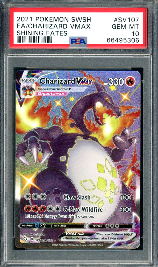 PSA 10 Charizard VMAX (SV107/SV122) [Shining Fates]