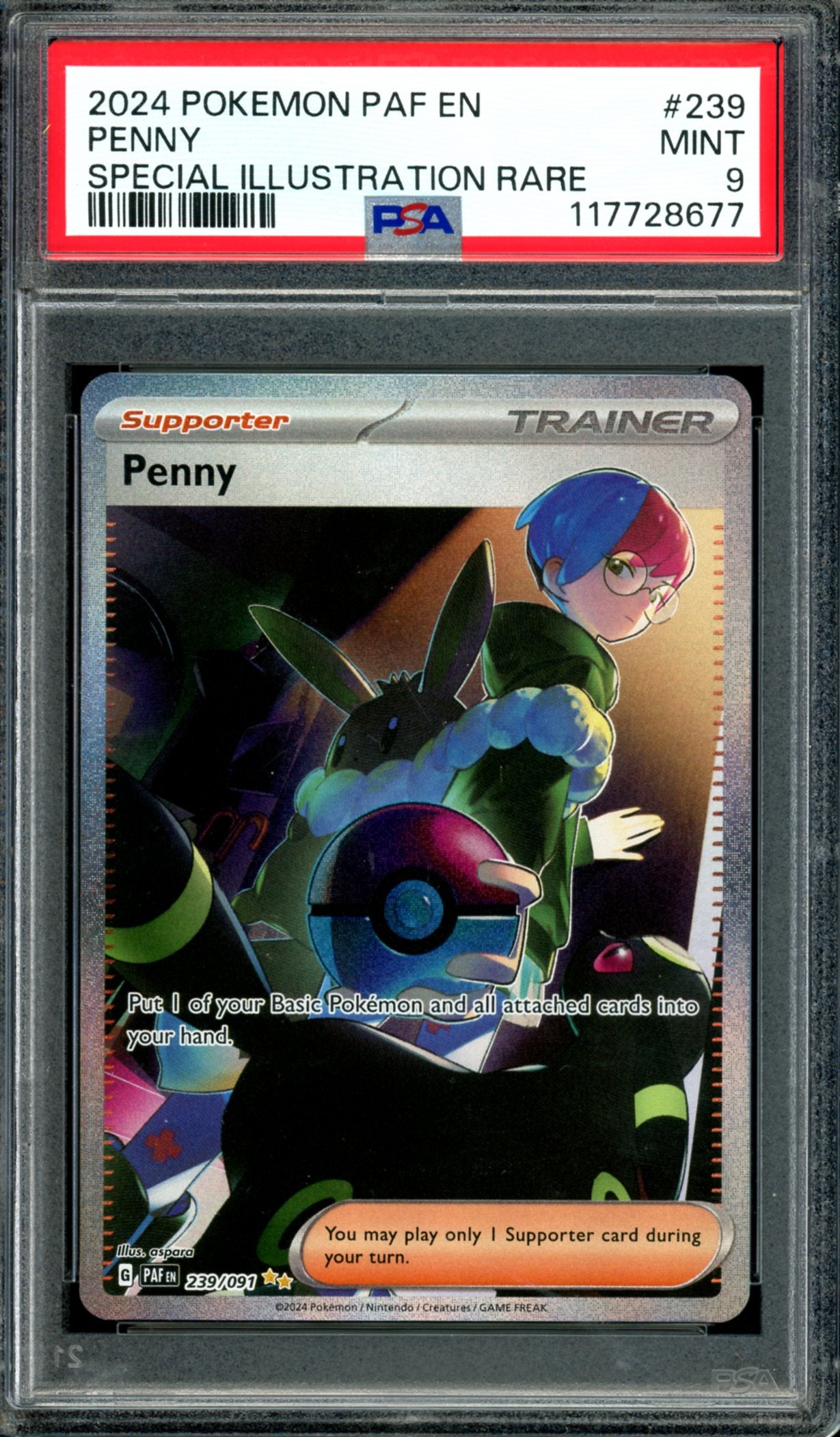 PSA 9 Penny (239/091) [Paldean Fates]