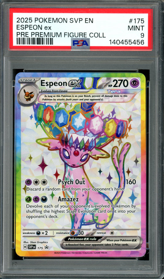 PSA 9 Espeon EX (SVP175) [Black Star Promo]