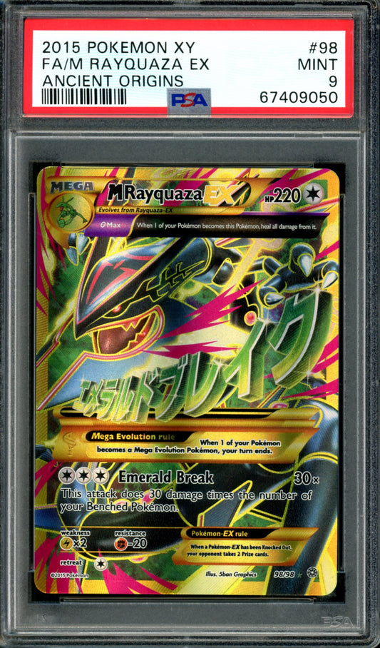 PSA 9 M Rayquaza EX (98/98) [Ancient Origins]