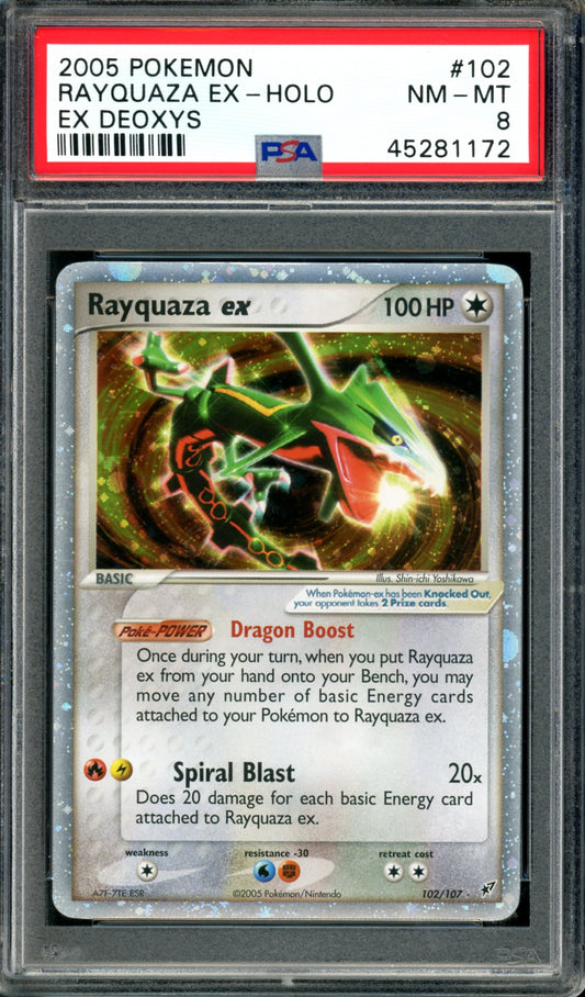 PSA 8 Rayquaza EX (102/107) [Deoxys]