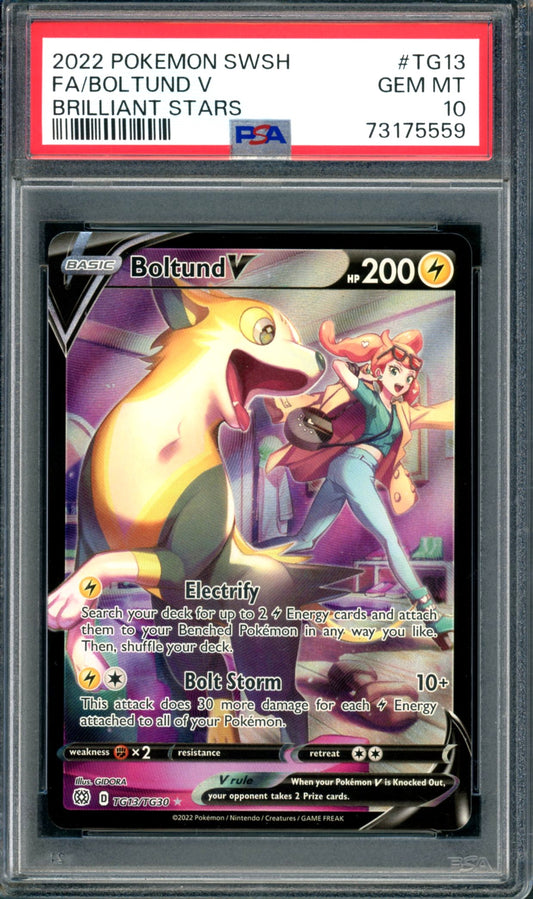 PSA 10 Boltund V (TG13/TG30) [Brilliant Stars]