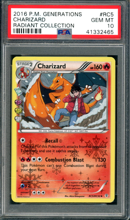 PSA 10 Charizard (RC5/RC32) [Generations Radiant Collection]