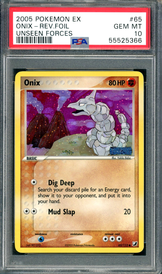 PSA 10 Onix (65/115) [Unseen Forces]