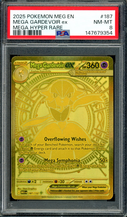 PSA 8 Mega Gardevoir EX (187/132) [Mega Evolution)