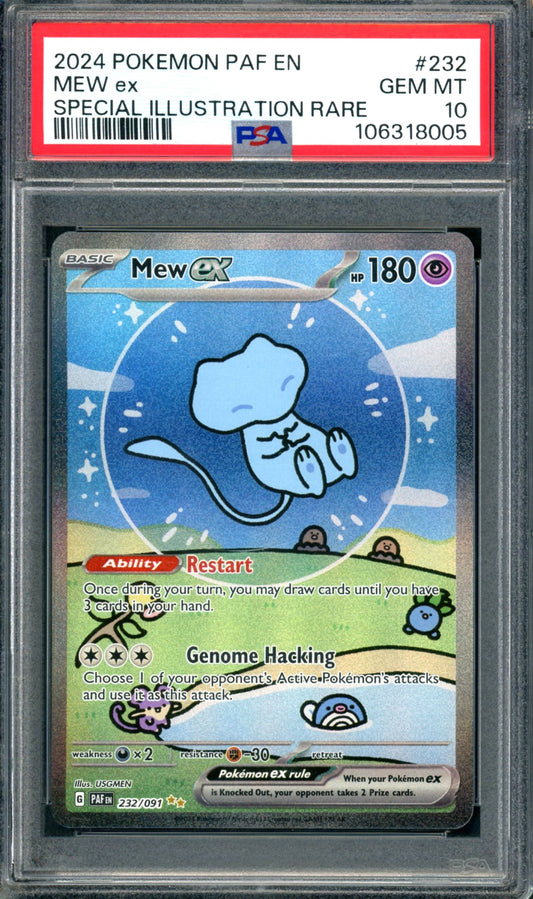PSA 10 Mew EX (232/091) [Paldean Fates]