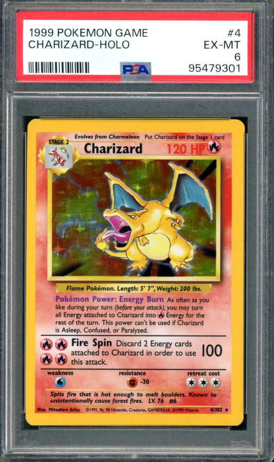 PSA 6 Charizard (4/102) [Base Set]