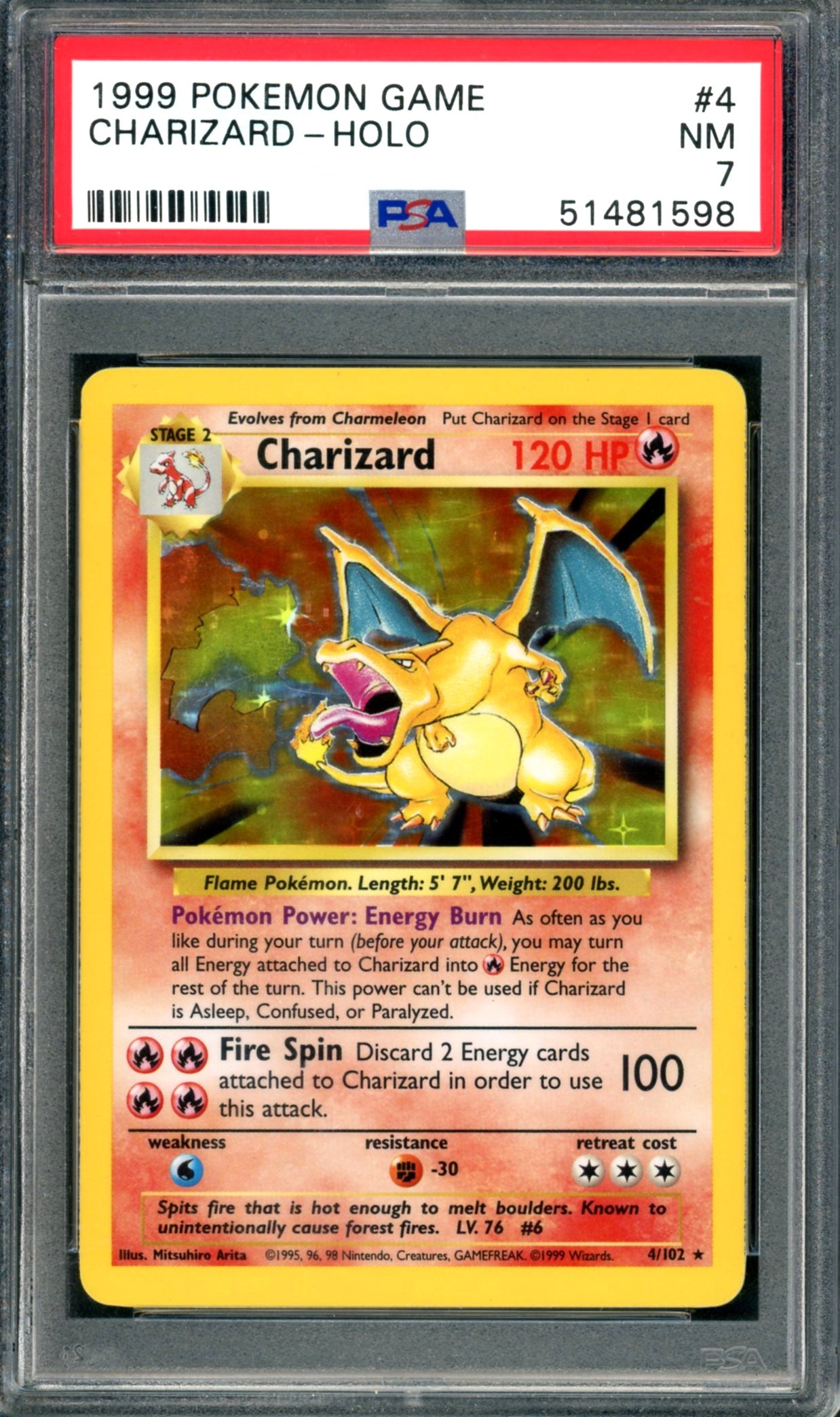 PSA 7 Charizard (4/102) [Base Set]