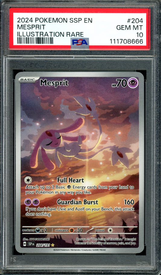 PSA 10 Mesprit (204/191) [Surging Sparks]