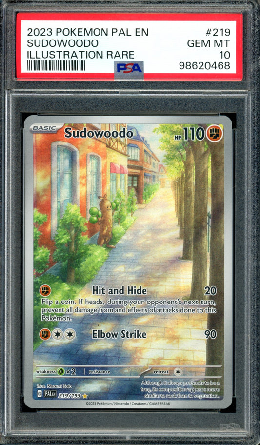 PSA 10 Sudowoodo (219/193) [Paldea Evolved]