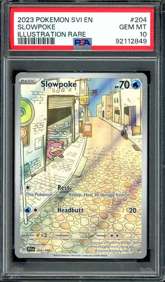 PSA 10 Slowpoke (204/198) [SV Base Set]