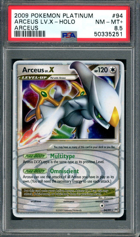 PSA 8.5 Arceus LV X (94/99) [Arceus]