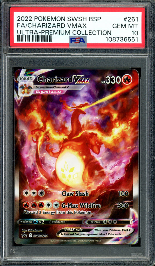 PSA 10 Charizard VMAX (SWSH261) [Black Star Promo]