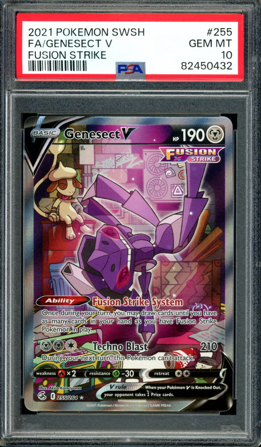 PSA 10 Genesect V (255/264) [Fusion Strike]