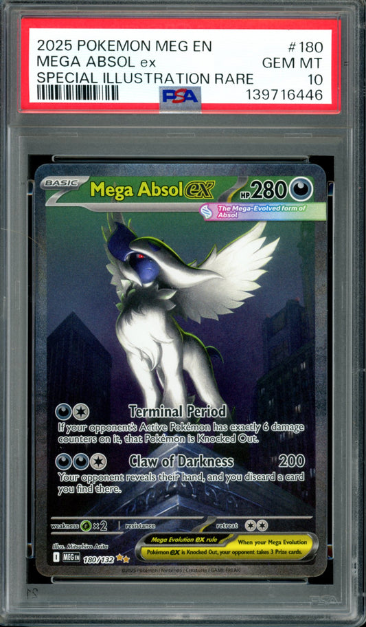 PSA 10 Mega Absol EX (180/132) [Mega Evolution)