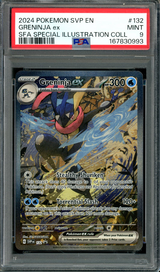 PSA 9 Greninja EX (SVP132) [Black Star Promo]