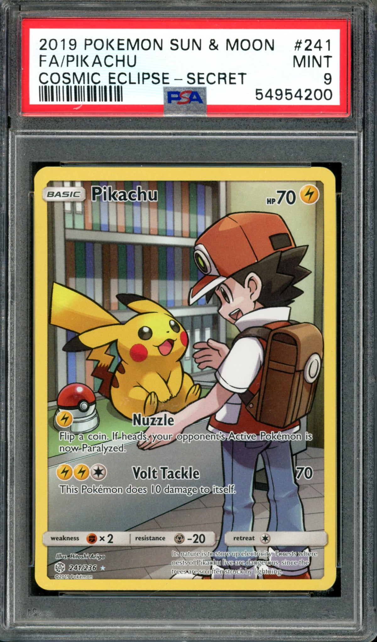 PSA 9 Pikachu (241/236) [Cosmic Eclipse]