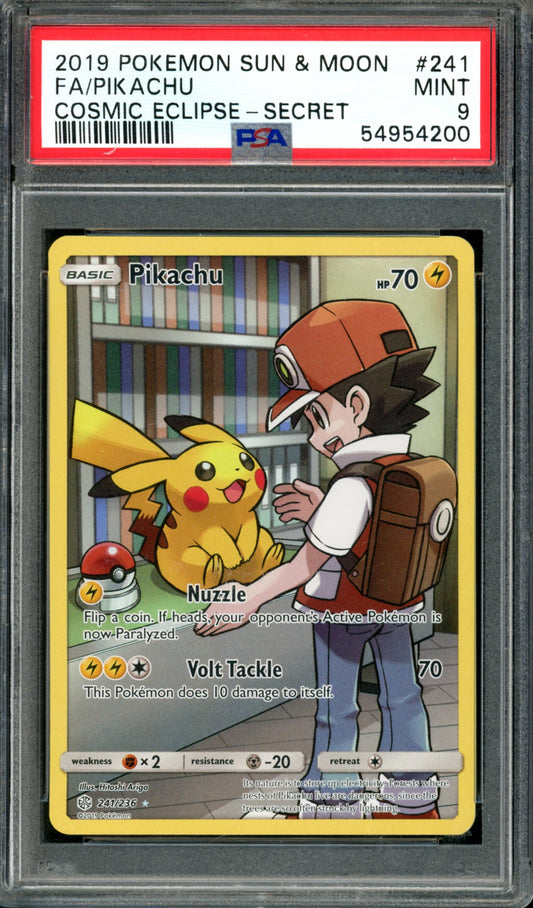PSA 9 Pikachu (241/236) [Cosmic Eclipse]