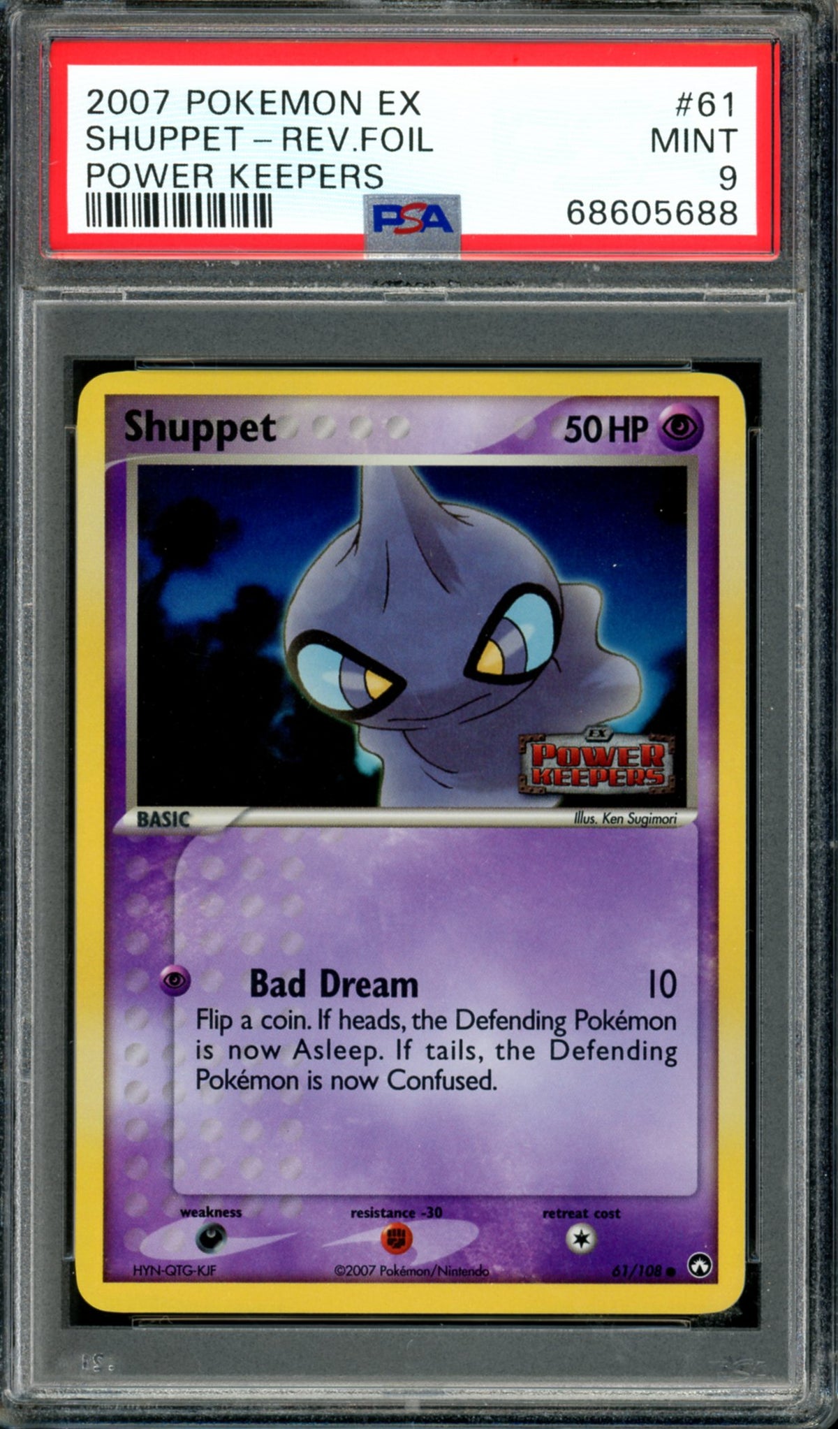 PSA 9 Shuppet (61/108) [Power Keepers]