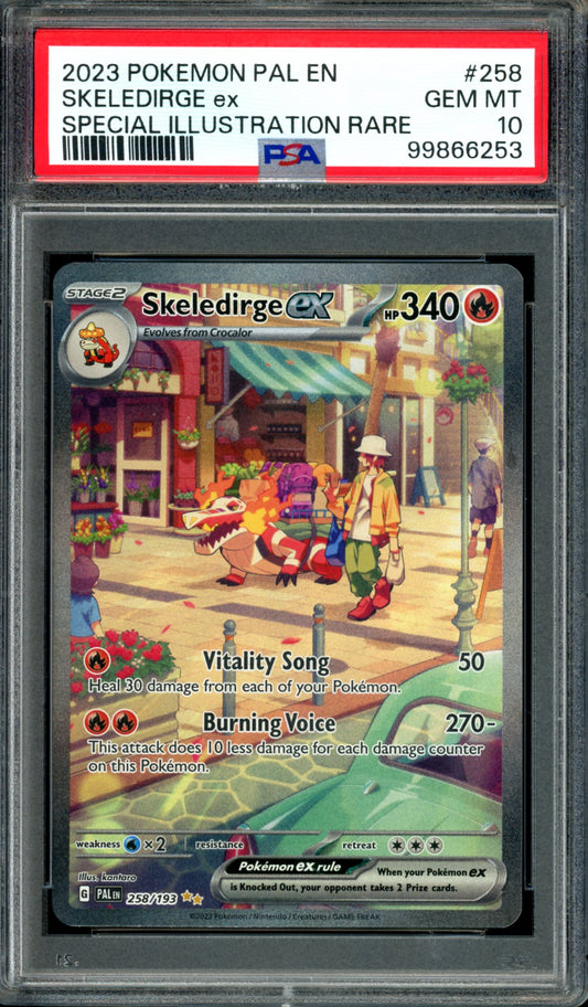 PSA 10 Skeledirdge EX (258/193) [Paldea Evolved]