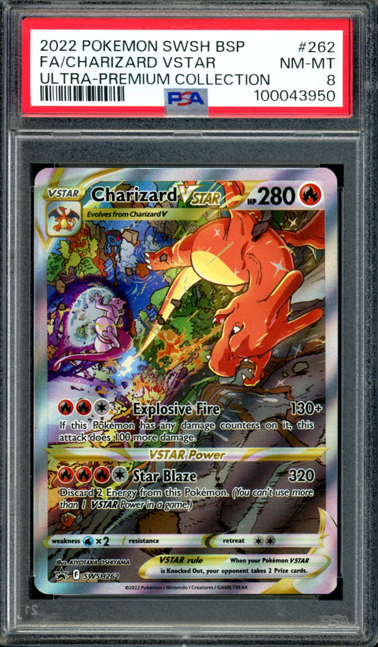 PSA 8 Charizard VSTAR (SWSH262) [Black Star Promo]