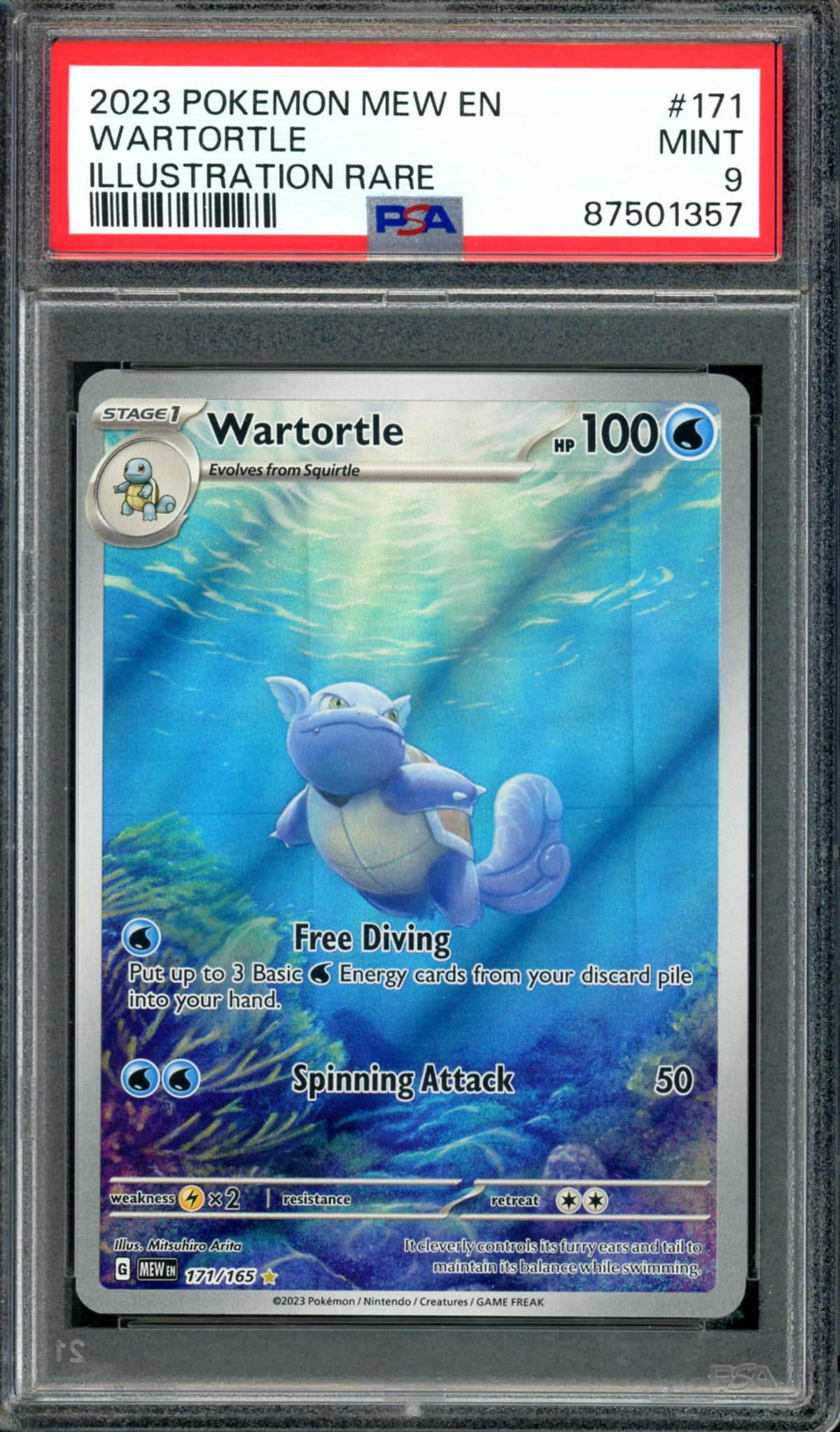 PSA 9 Wartortle (171/165) [151]