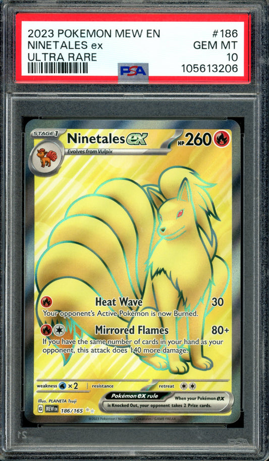 PSA 10 Ninetales EX (186/165) [151]