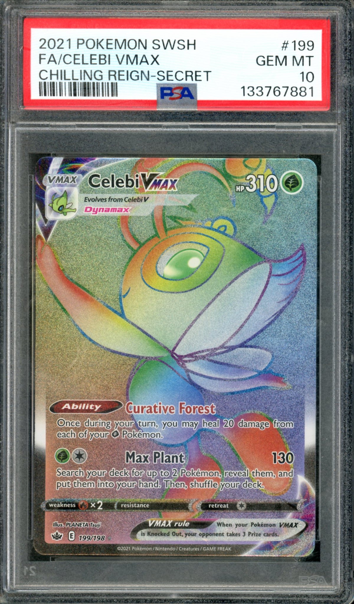 PSA 10 Celebi VMAX (199/198) [Chilling Reign]