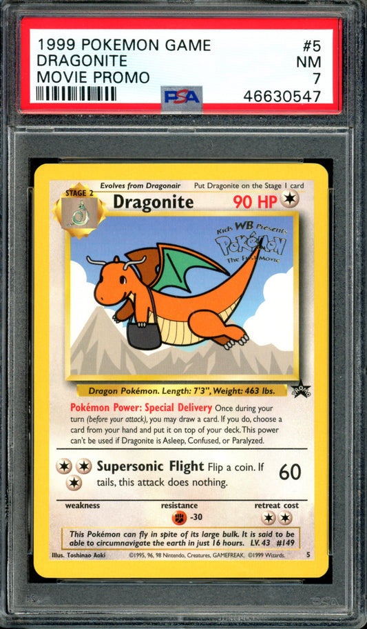 PSA 7 Dragonite (5) [Black Star Promo]